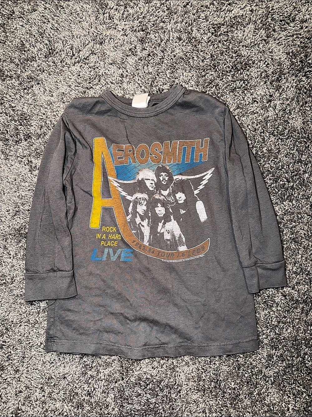 Aerosmith Rock in a Hard Place Long Sleeve Graphic Tee Boys 3T